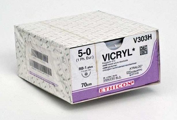 C.Vicryl 5/0 70cm 1/2 RB 17mm (36db)
