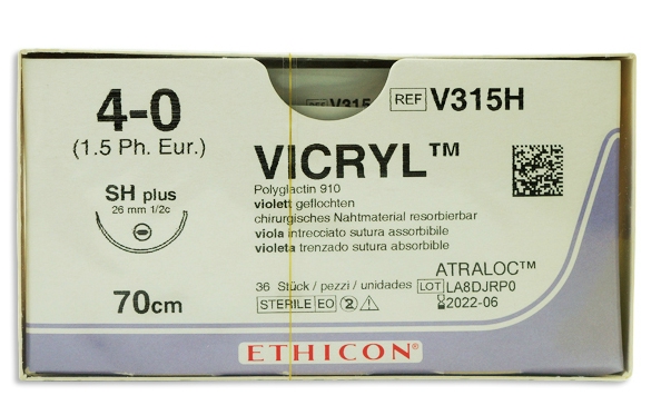 C.Vicryl 4/0 70cm 1/2 RB 26mm (36db)
