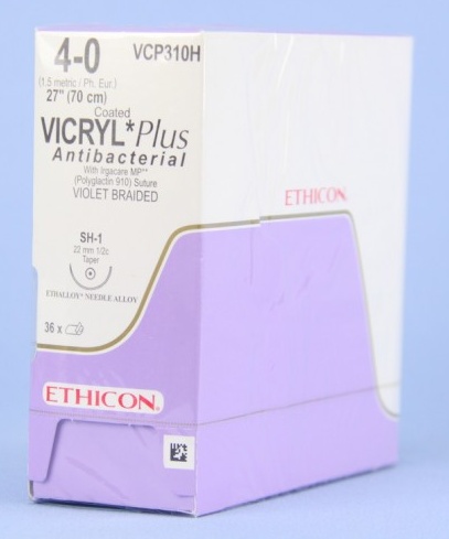 Vicryl Plus 4/0 70cm 1/2RB 22mm (36db)