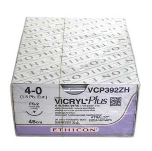 Vicryl plus 4/0 3/8RC 19mm (FS-2) 45cm (36db)