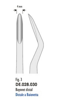 Emelő Bein 4mm hajlított Fig. 3