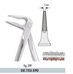 Extracting forceps europen pattern fig. 359