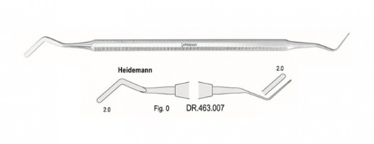 Heidemann spatula 2mm Fig. 0