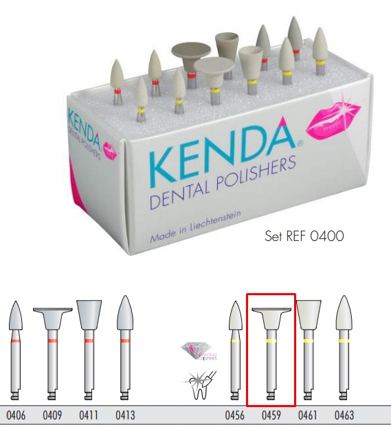 Kenda Deluxe gyémánt szemcsés kompozit magas fényre pol., extrafinom, tárcsa, v.bézs, 1db
