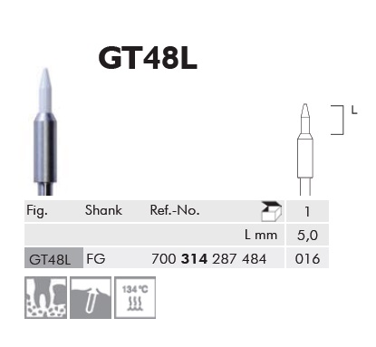Gingiva tágító GT48L314016, 1db