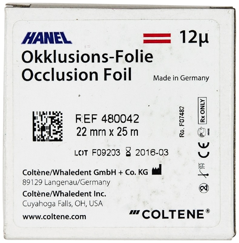 Okkluziós Folia 12µ 22mm Pir-pir.