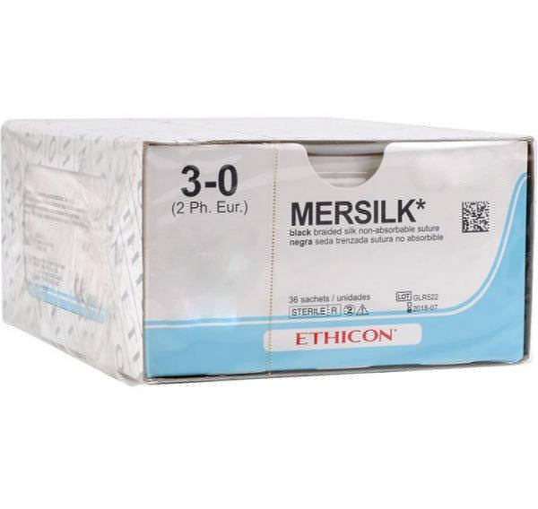 Mersilk 3/0 75cm FS-2 (36db)