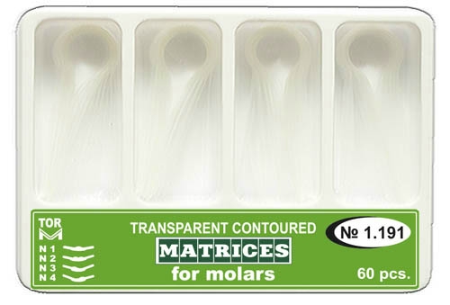 Domborított, átlátszó matricakészlet moláris (60db)