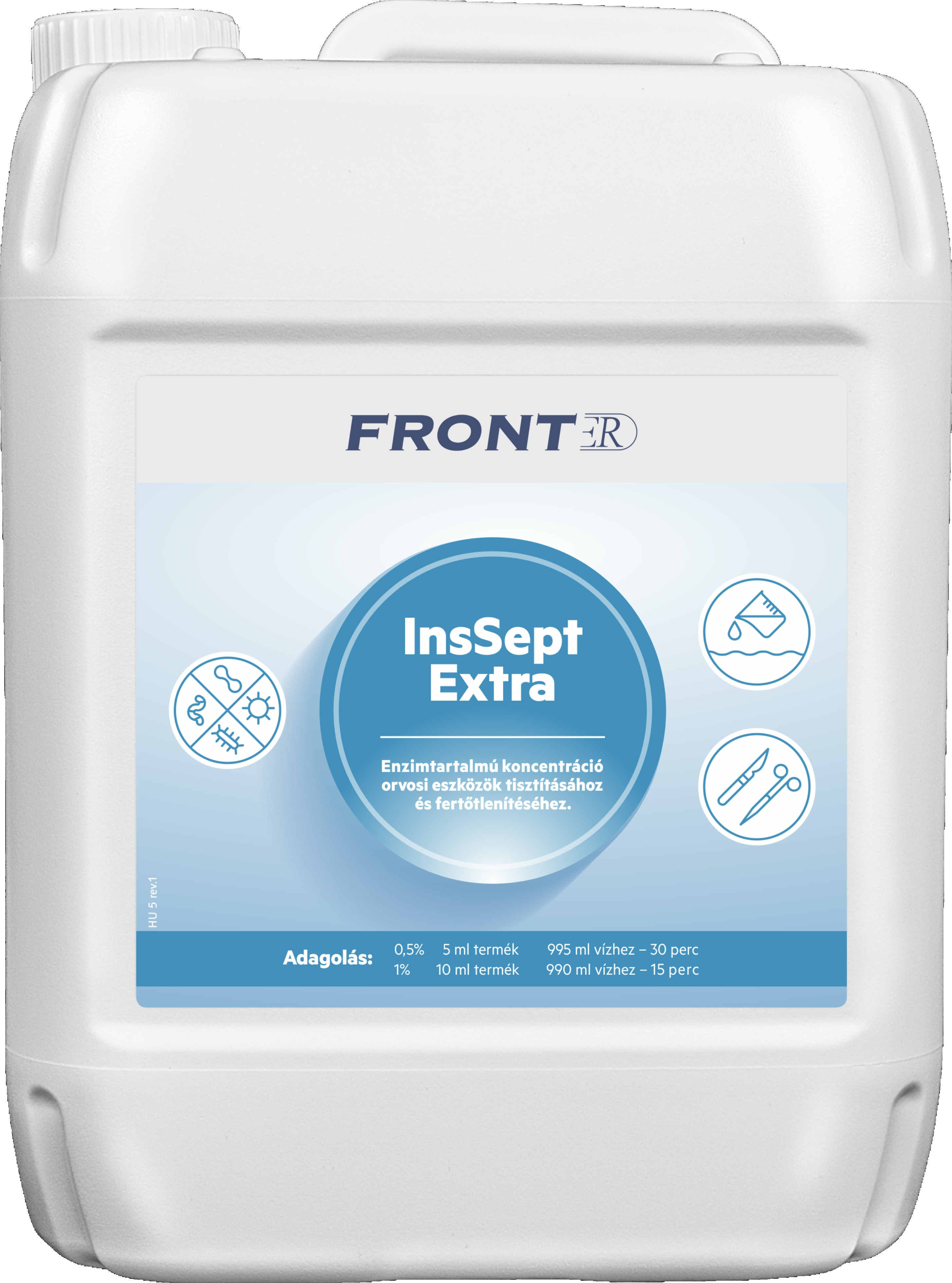 FrontER InsSept Extra 5L eszköz fertőtlenítő