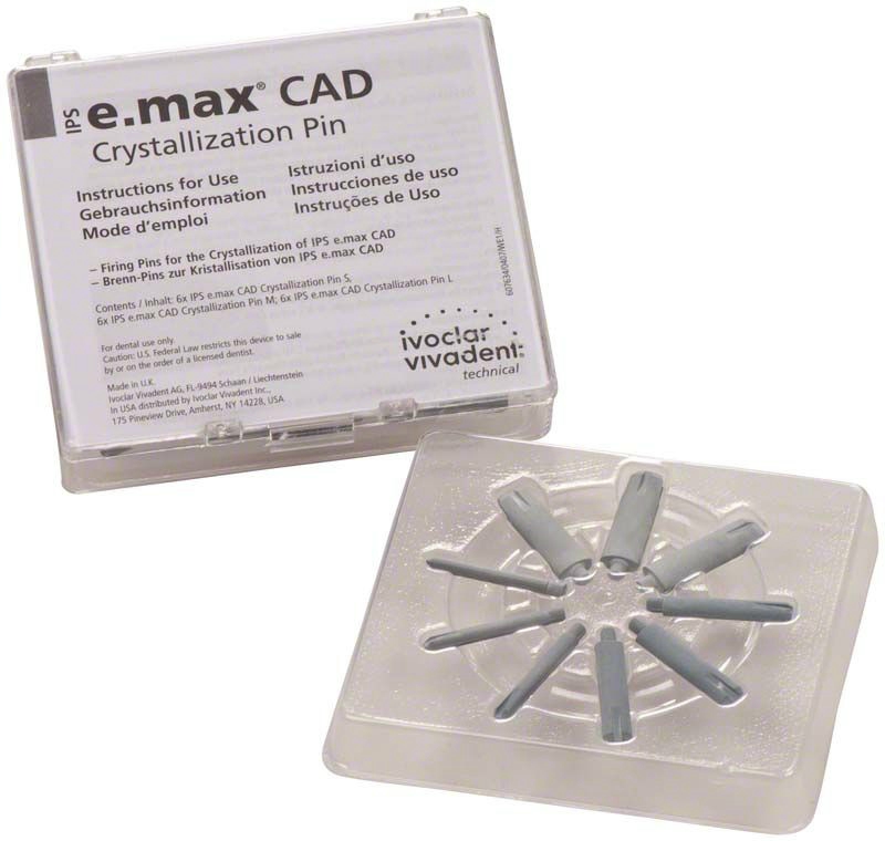 IPS e.max CAD Crystallizaton Pins  S/M/L  6x each