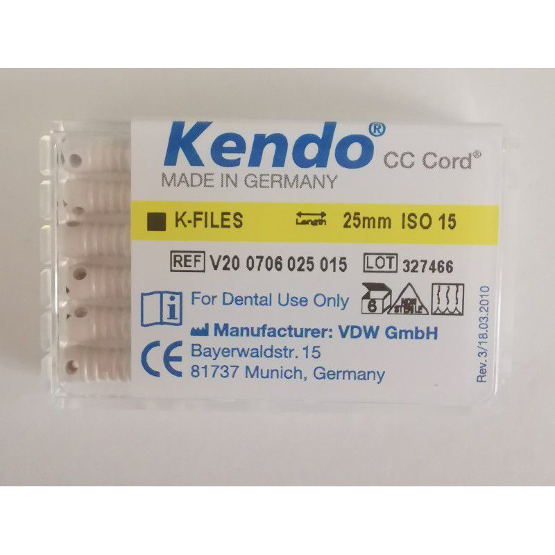Kendo K-file 25mm, 015, 6db