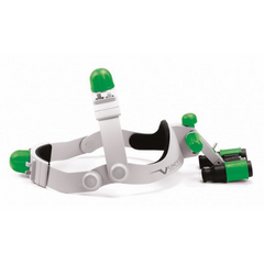 Fejre rögzíthető, felhajtható és állítható optikás loupe headgear