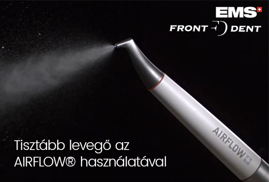 Bakteriális szennyeződések csökkentése egy AIRFLOW® kezelés során