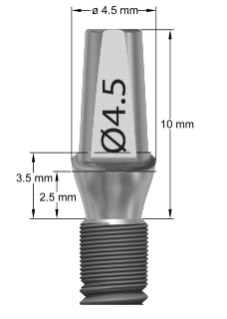 TiDesign EV 3,6 O4,5- 2,5mm