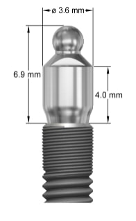 Ball Abutment EV 3,6 - 4mm