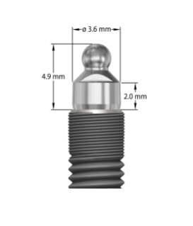 Ball Abutment EV 4,2 - 2mm