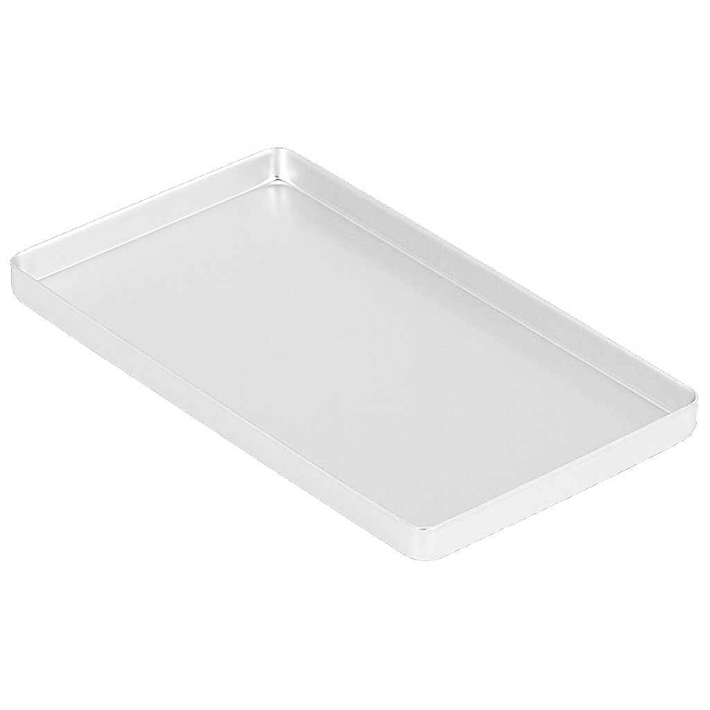 Műszertálca aluminium mini alj, ezüst 100x180x11 mm