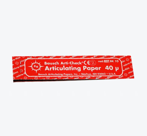 Artikulációs papír BK10 piros 40µ 200 csík