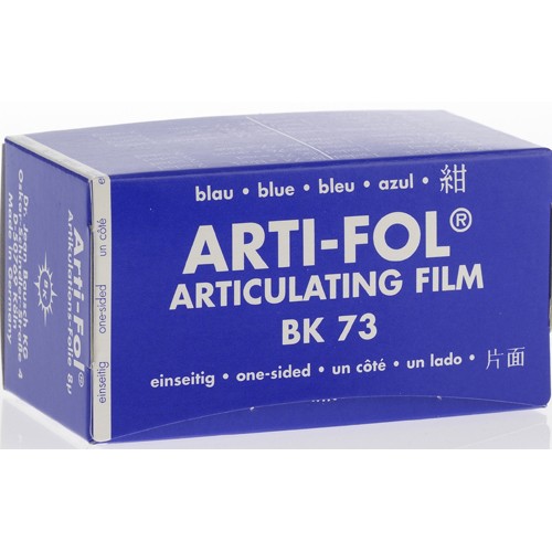 Art. fólia 8µ 75mm egyoldalas kék   20m tekercs