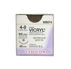 C.Vicryl 4/0 45cm 3/8RB 17mm (12 db)