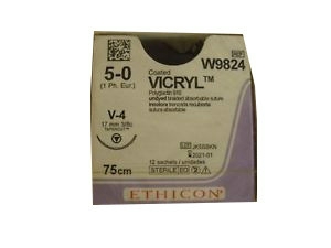 Vicryl 5/0 75cm 3/8TC 17mm (12db)