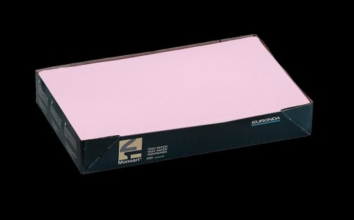 Tálca papír, 250db, rózsaszín, 18x28cm