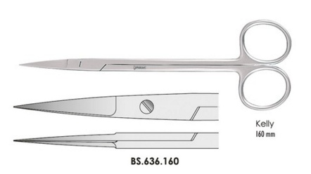 Olló Kelly egyenes  160mm