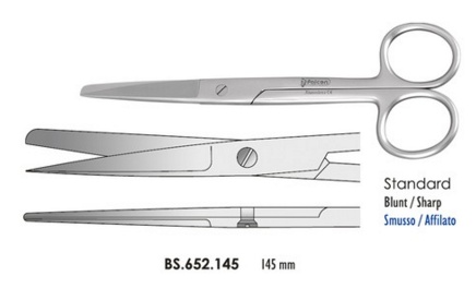 Olló sebészeti 145mm