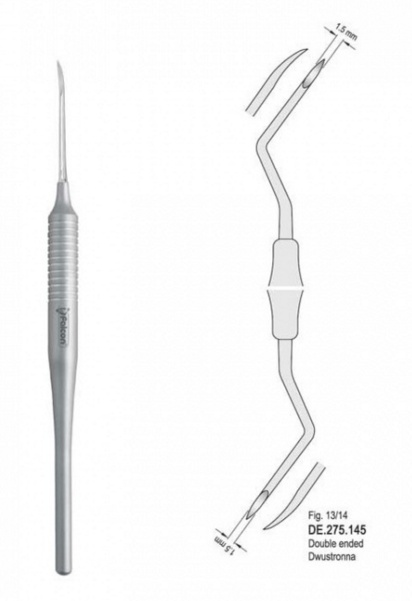 Emelő RADIX  kétvégű 1,5mm  13/14 típus