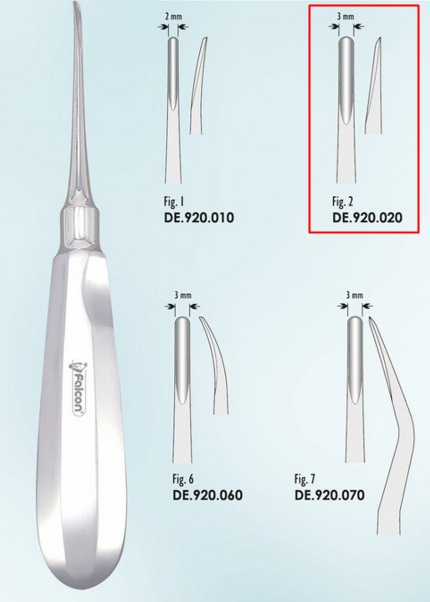 Emelő Luxation 3mm