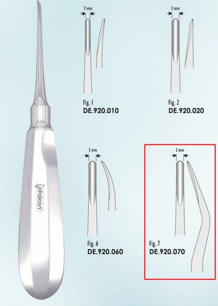 Emelő Luxation 3mm 7