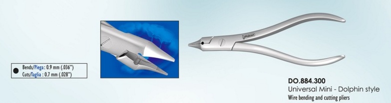 FALCON Orthodonciai drótvágó fogó UniversalMini Dolphin