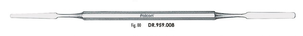 Cementkeverő  spatula szögletes Fig.  00