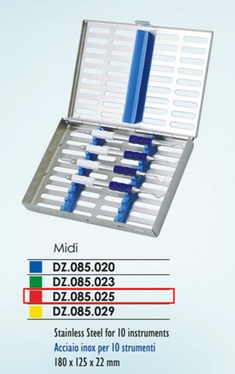 Cassette tray with cover MIDI, Red