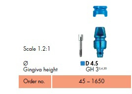 Friadent zárt kanalas átvivő fej+csavar D4,5/GH3