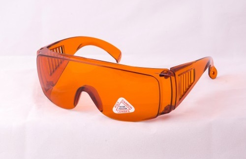 Védőszemüveg narancsvörös