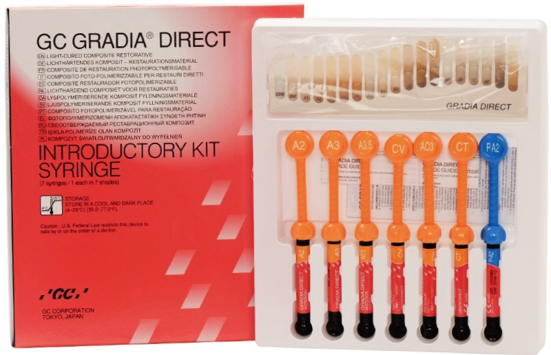 Gradia Direct Syringe Kit 7X4g + FOC G-Bond Starter Kit