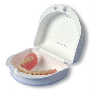 Dentobox fogsor tartó doboz, fehér, 1db