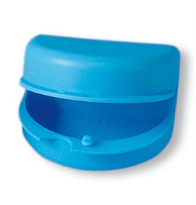 Dentobox fogsor tartó doboz, kék, 1db