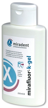 Mirafluor K-Gél 250ml 0,615%F (Erdbeere)