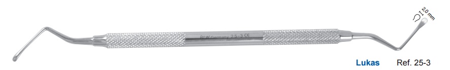 Lukas féle kürettkanál 2 mm