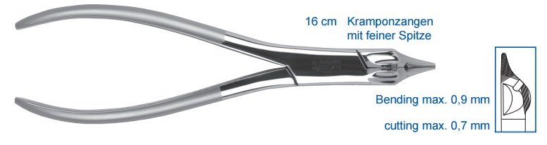 Kramponfogó hegyes 16cmm h.max.0,9/v.max.0,7 delfin vég