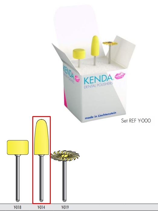 KENDA Yellow Line akrilát polírozó HP, közepes, 1db