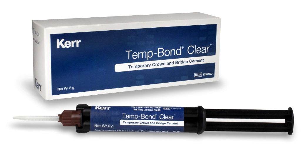Temp bond Clear + Automix Syringe