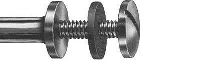 303.104 csavaros mandrell rozsdamentes egyenesbe, 6db