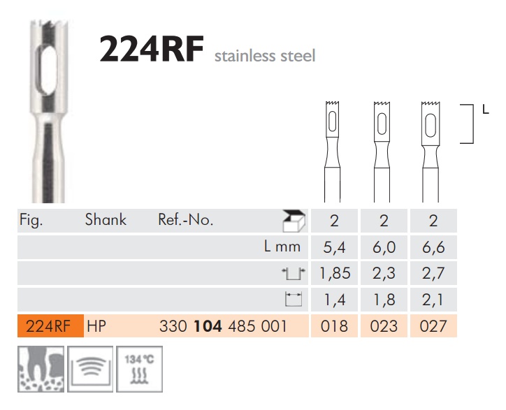 Trepán 224RF104023, 2db