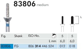 Gyémánt fúró turbinába 83806314012