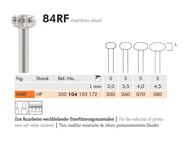 Acélfúró rozsdamentes 84RF104050