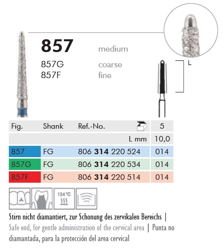 Gyémánt fúró turbinába 857314014