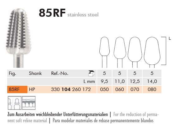 Acélfúró rozsdamentes 85RF104050